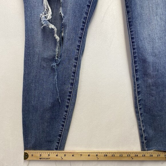 KUT from the Kloth Carlo Ankle Skinny Button Fly Jeans Women 10 Mid-Rise Stretch - Picture 10 of 16